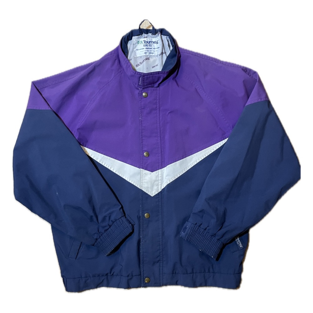 Vintage Tourney Gore-Tex Zip-Up Jacket - Men's Medium - Purple